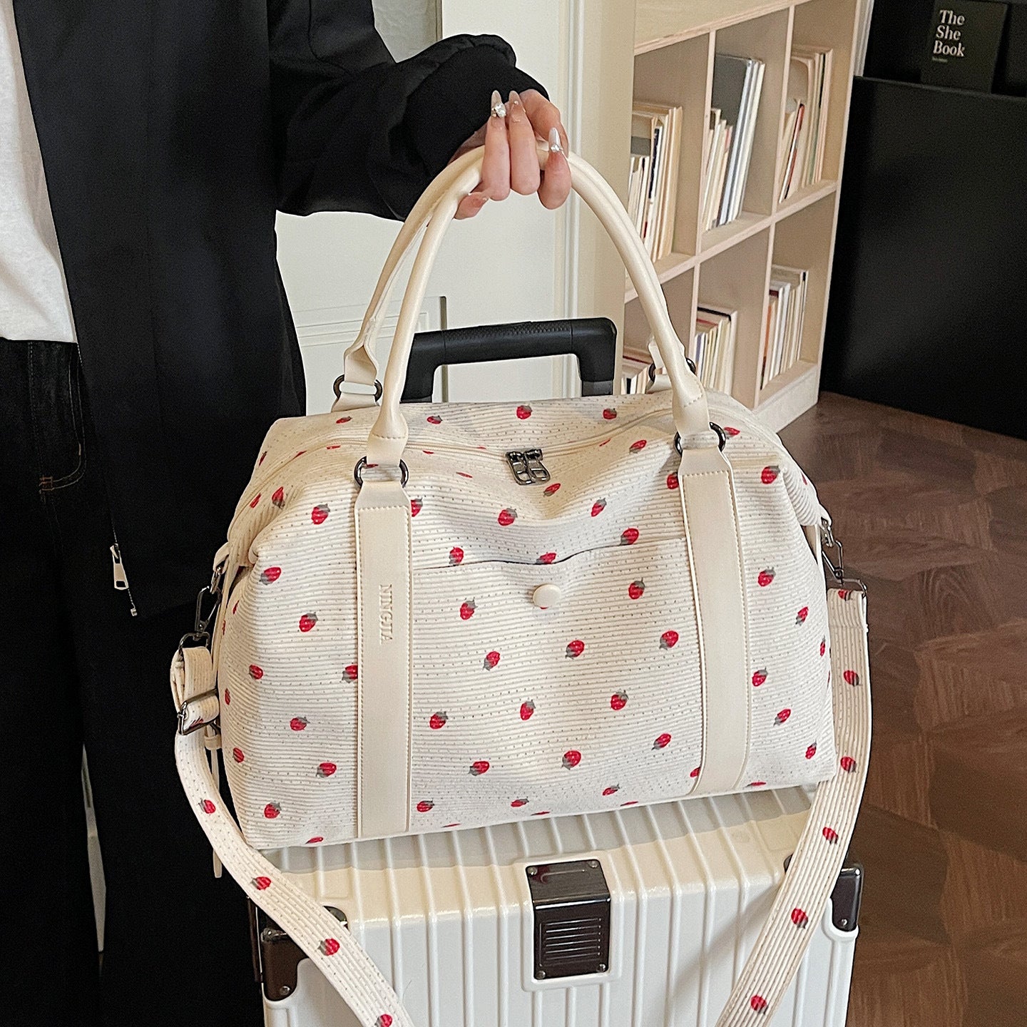 Stylische gesteppte Wochenend-Duffle-Bag Brehn