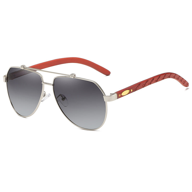 Damen Pilotensonnenbrille mit hochwertigem Metallrahmen und flexiblen Komfortbügeln Brehn