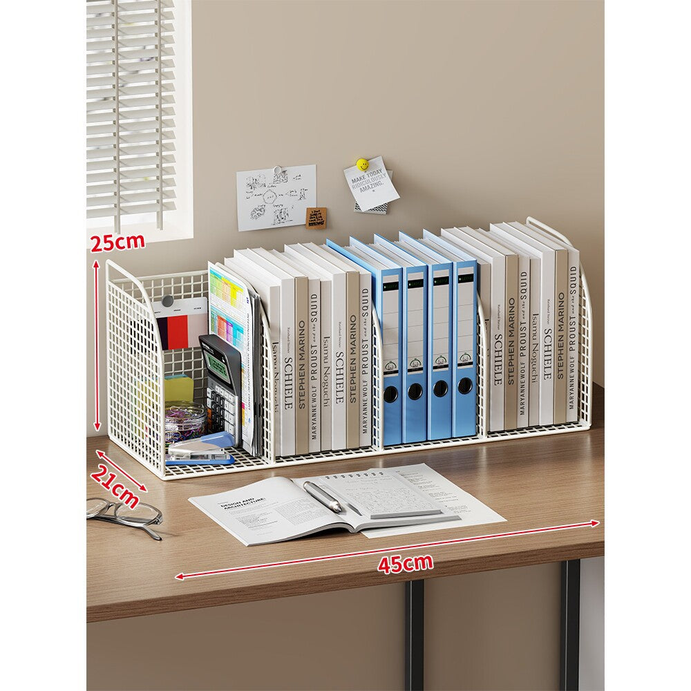 Mesh Desktop Multi-Compartment Datei- und Schreibwarenorganisator mit Stiftbecher