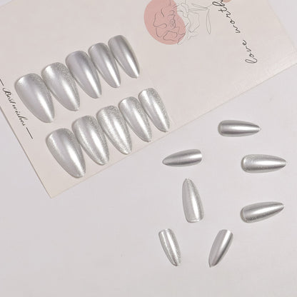 Glitzernde Stiletto Press-On Nägel Brehn