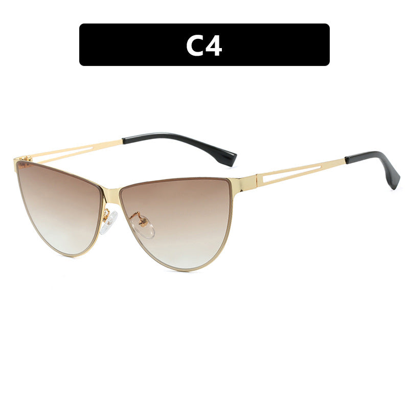 Damen Cat-Eye Sonnenbrille mit stilvollem Metallrahmen und schützendem UV-Filter Brehn