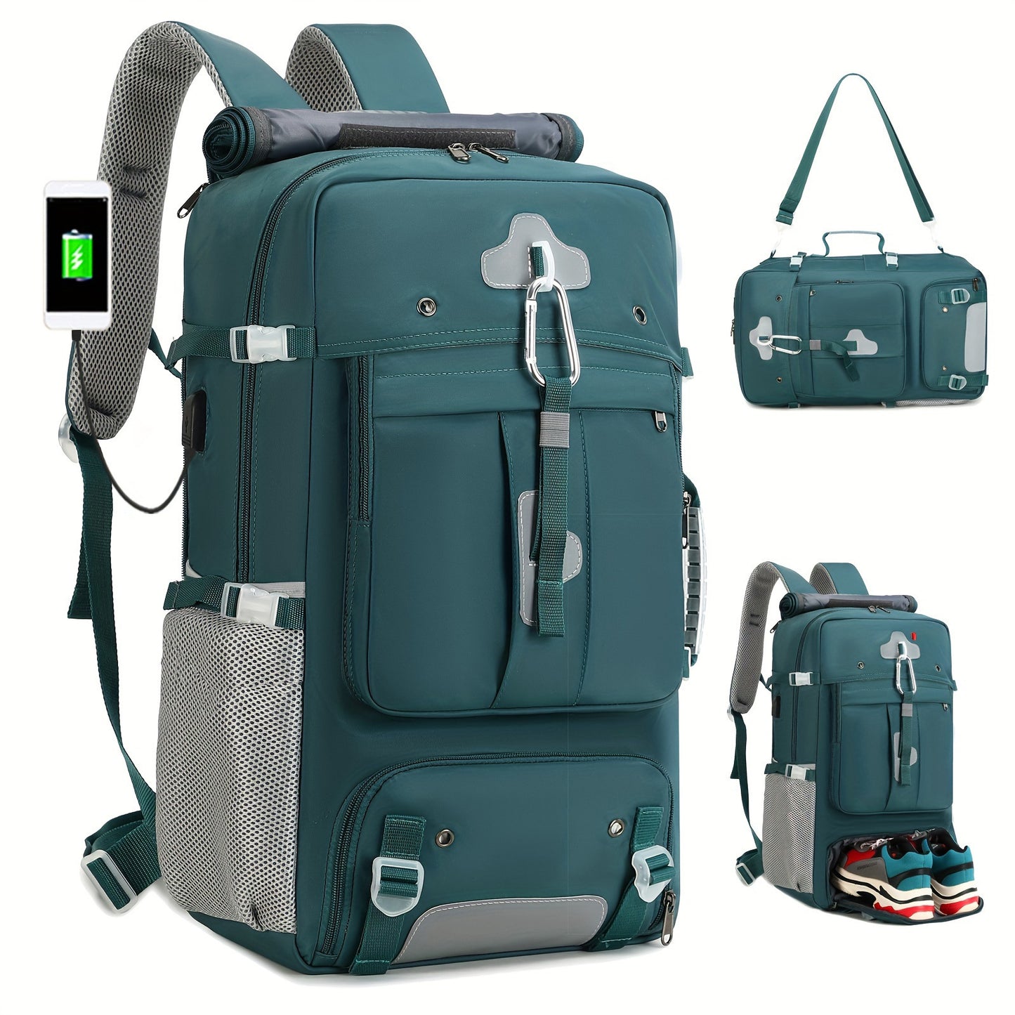 Unisex Multifunktionaler Rucksack mit integrierter Powerbank-Funktion Brehn