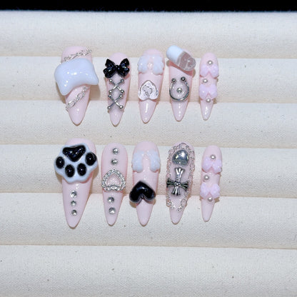 Premium dekorative 3D Nagelkunst Tipps