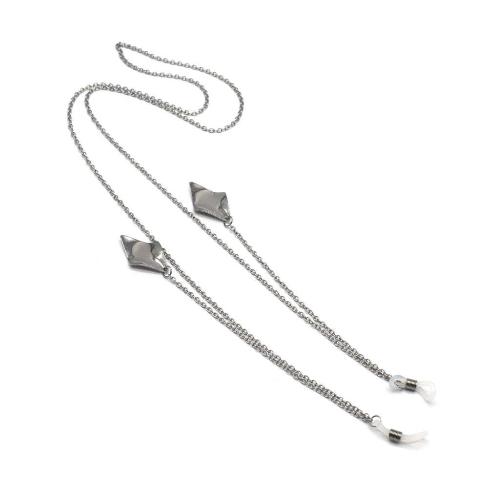 Zeitgenössische Metallic-Brille Kette Brehn