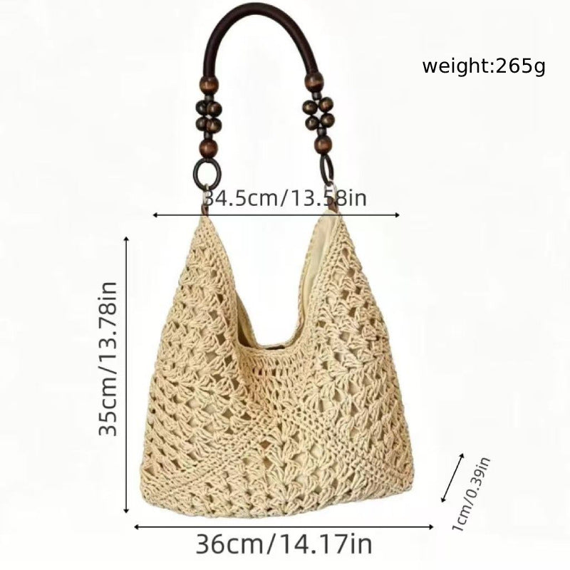 Handgefertigte Makramee-Henkeltasche Brehn