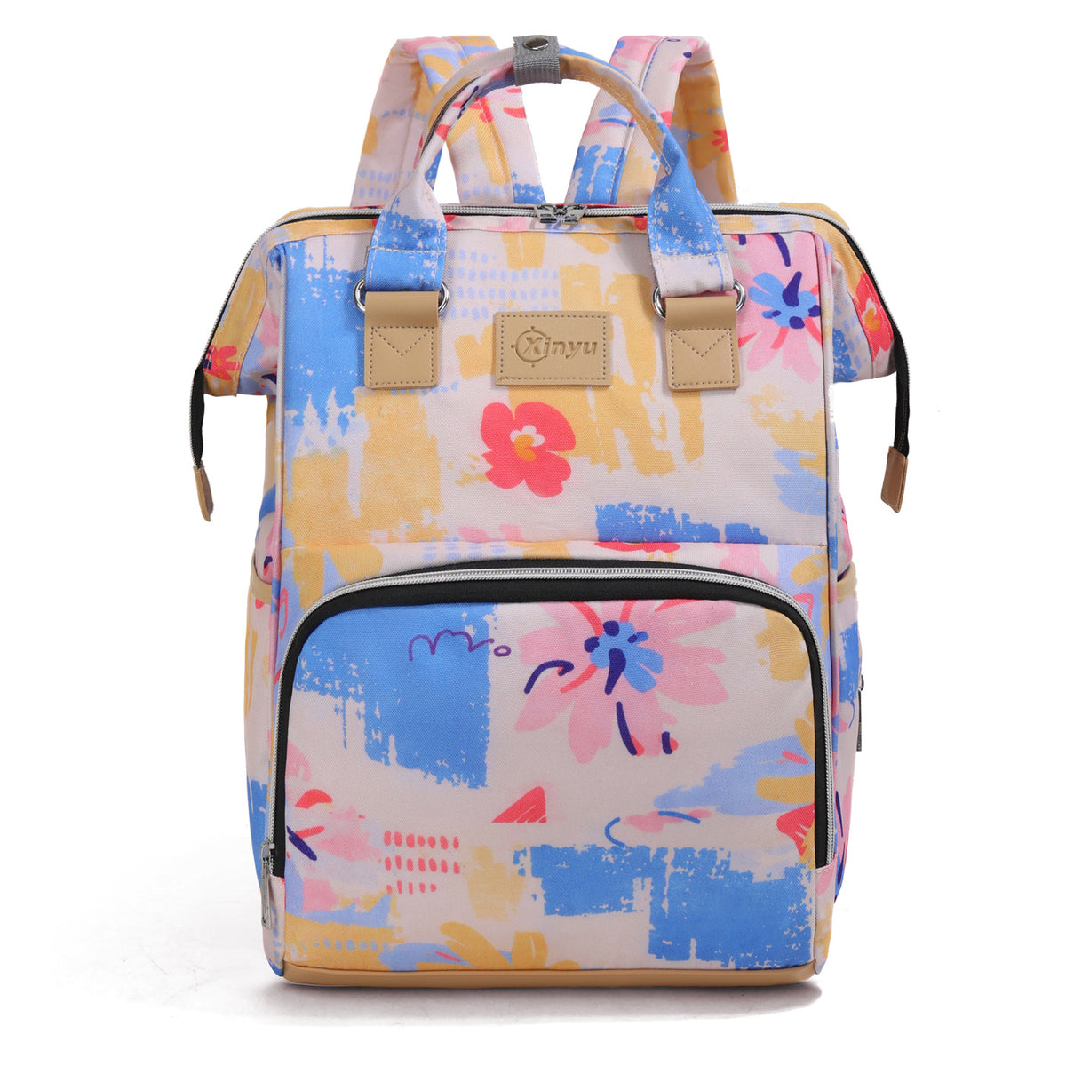 Stylischer Mehrfach-Taschen-Rucksack Brehn