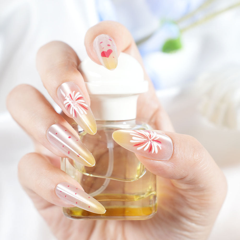 Künstlerische Florale Nagelverlängerungen Brehn