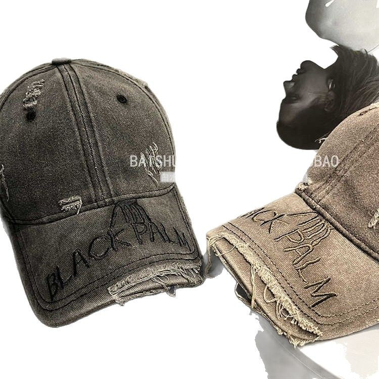 Damen Destroyed Denim Baseball Cap Brehn 1784188369