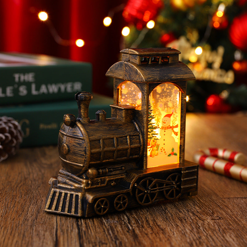 Nostalgische Weihnachtszug-Laterne Brehn