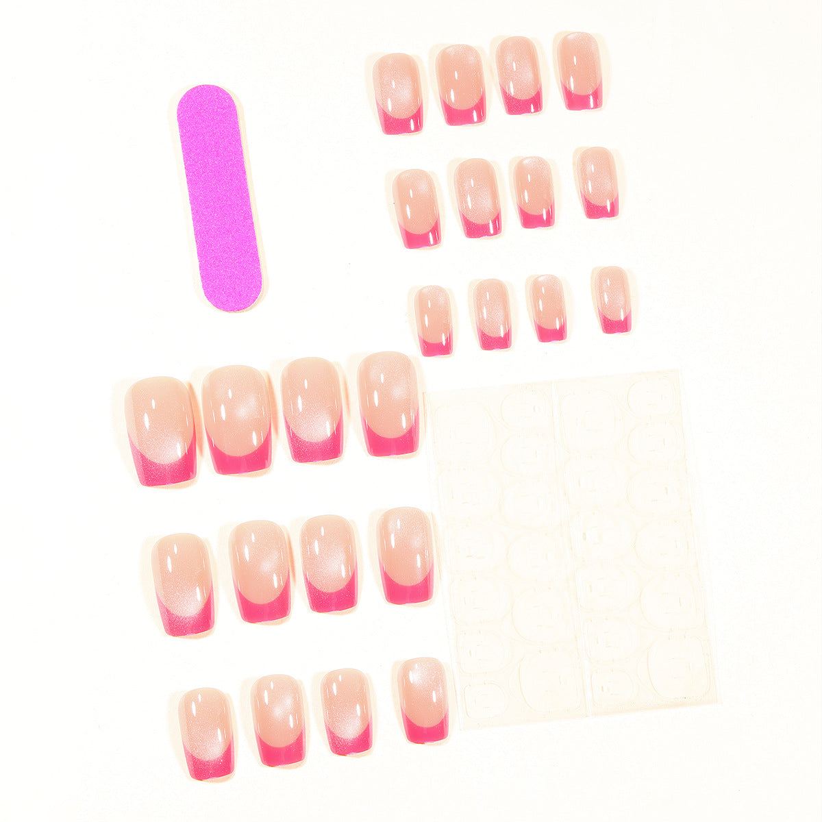 Stylische Acryl French Tip Nagelkunst Brehn