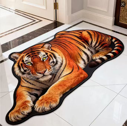 Plüsch Tiger-förmiger Teppich