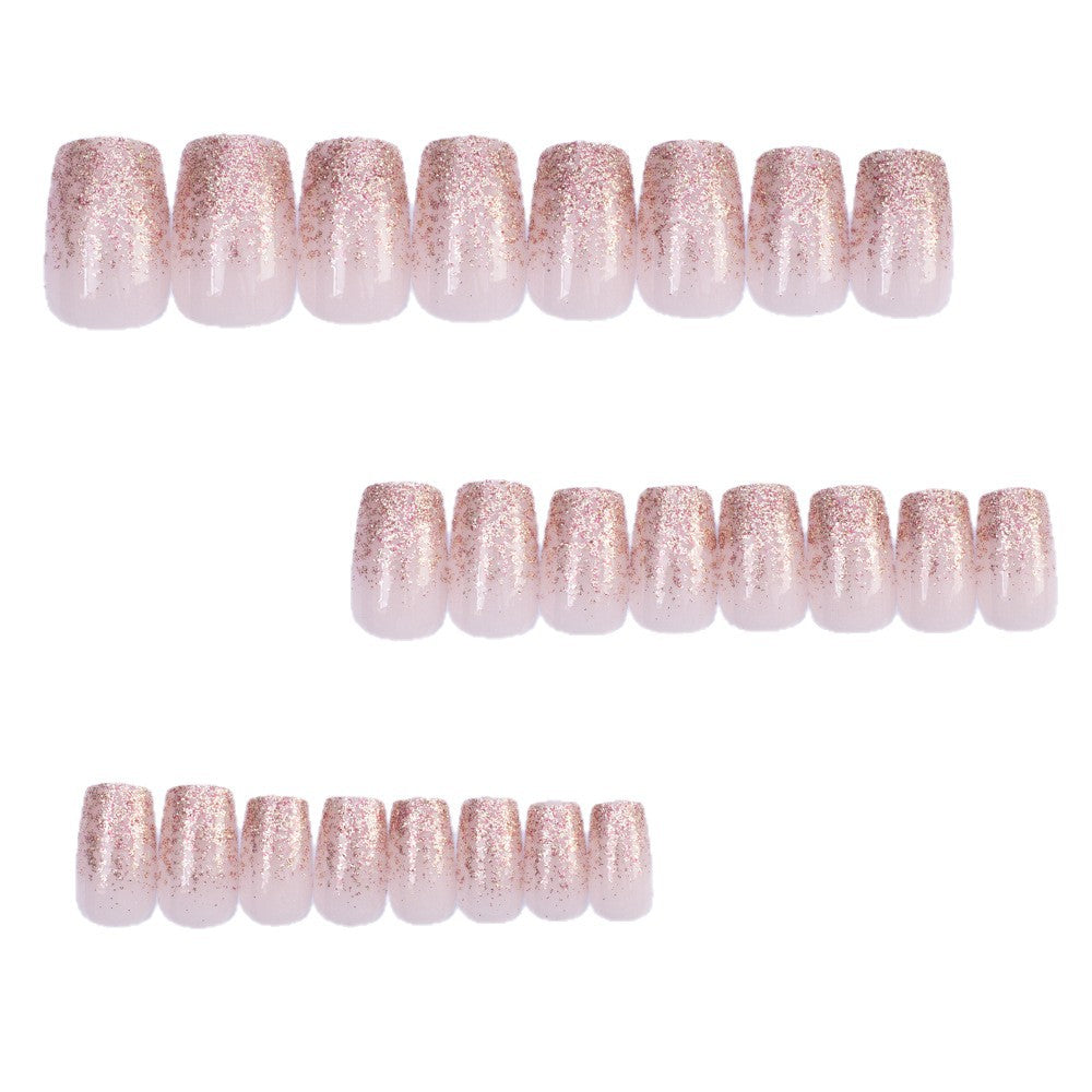 Glitzernde Kunstnägel mit Elegantem Ombre-Effekt Brehn