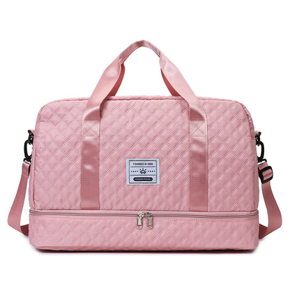 Stylische gesteppt Reis Duffle Bag Brehn