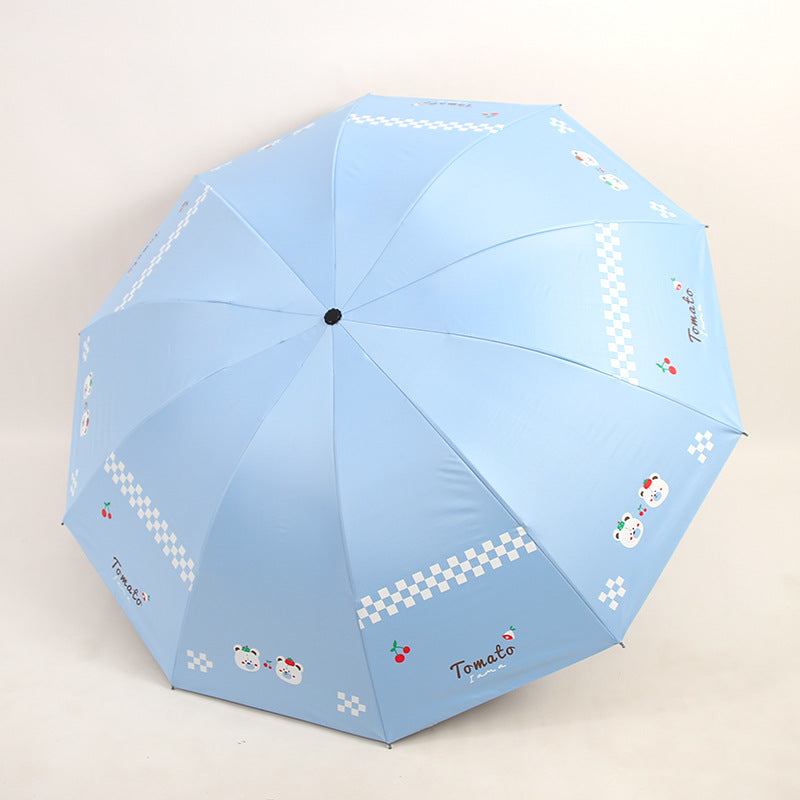 Damen Falt-Regenschirm mit kreativen Tiermotiven Brehn