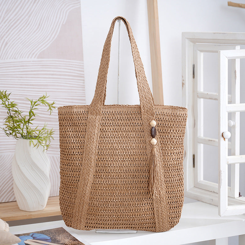 Geräumige Flecht-Tote Bag Brehn