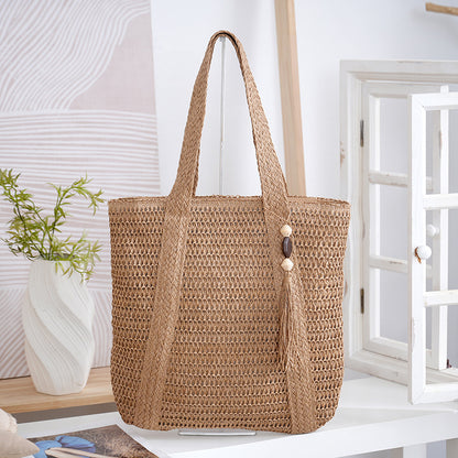 Geräumige Flecht-Tote Bag Brehn