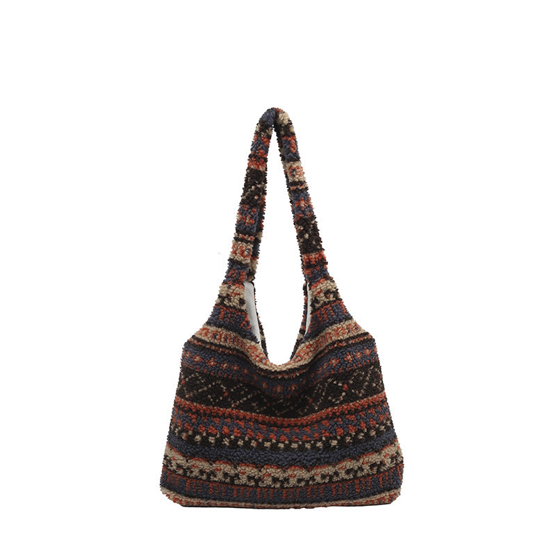 WoBohemian Strick Hobo Tasche Brehn