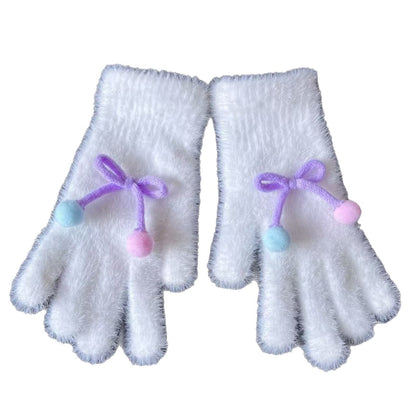 Süße Plüsch-Hasen-Themen Fingerlose Handschuhe Brehn