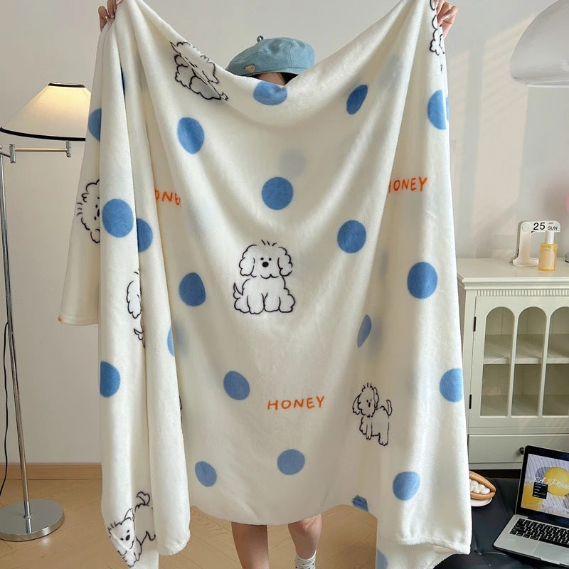 Süßes Hundethemen-Fleece-Decke