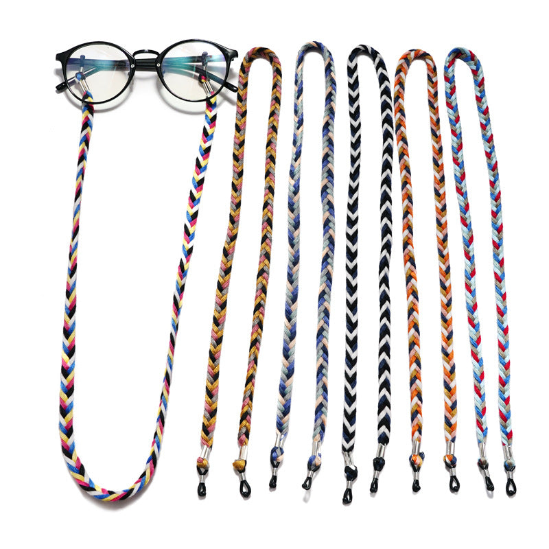 Bunte Geflochtene Brillenband Brehn
