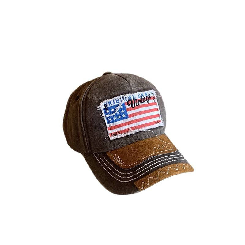 Damen Vintage-inspirierte distressed Baseballmütze Brehn