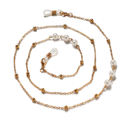 Elegante Kunstperlen Brillen Kette Brehn