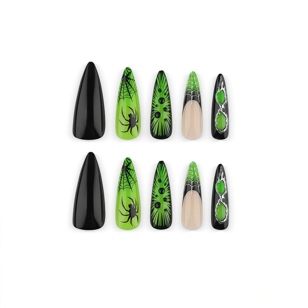 Kreatives Halloween Nagelset Brehn