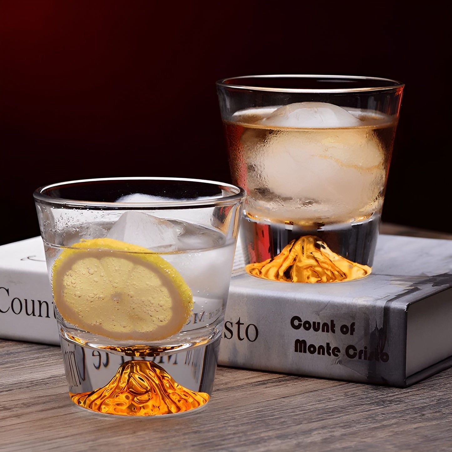 Whiskygläser mit Fuji-Motiv – Elegantes Set für Kenner