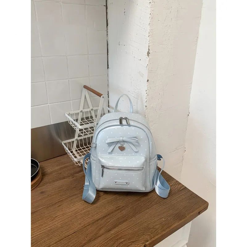 Polka-Dot Dekorativer Mini-Rucksack Brehn