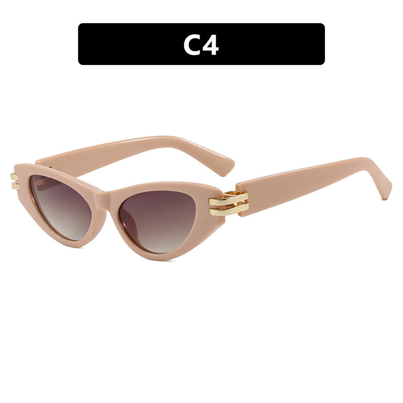 Damen Cat-Eye Sonnenbrille mit luxuriösen Akzenten Brehn