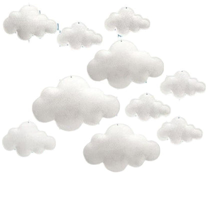 Stoff Wolken Mobile Dekor Brehn