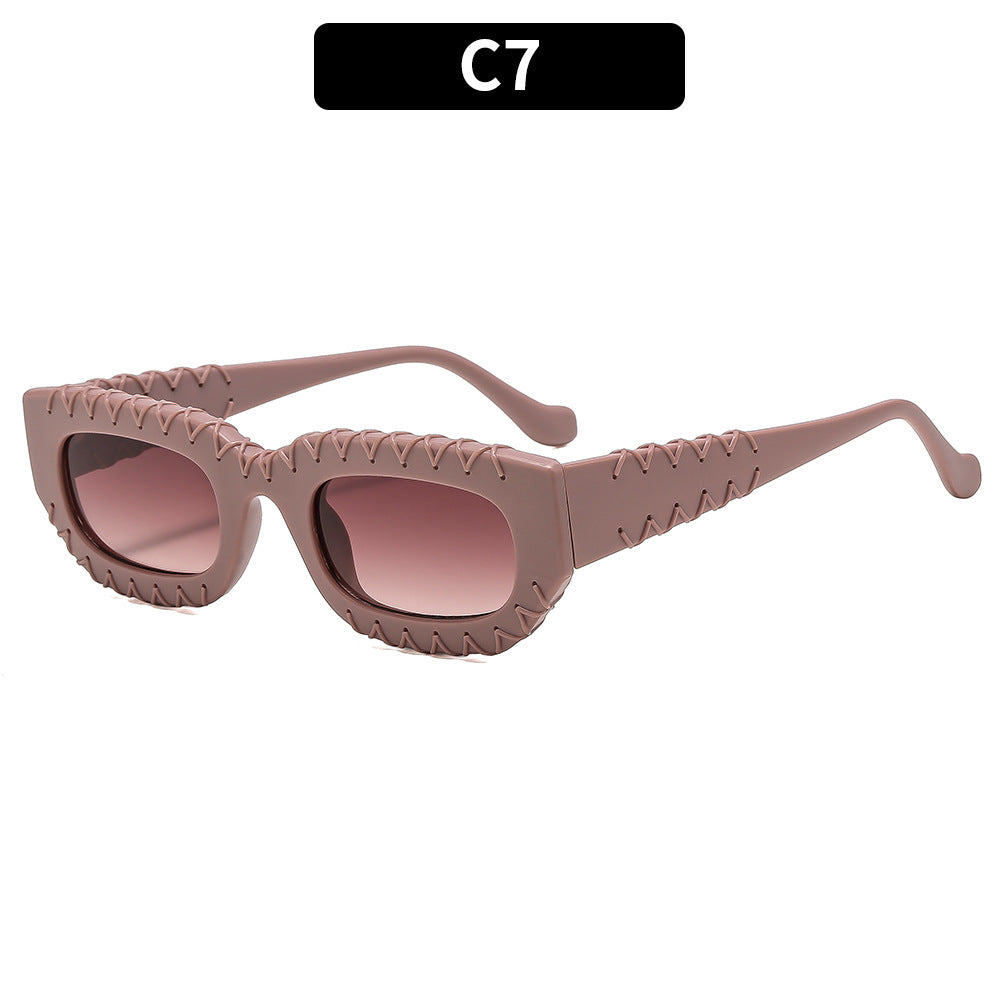 Skulptierte Rahmen Sonnenbrille