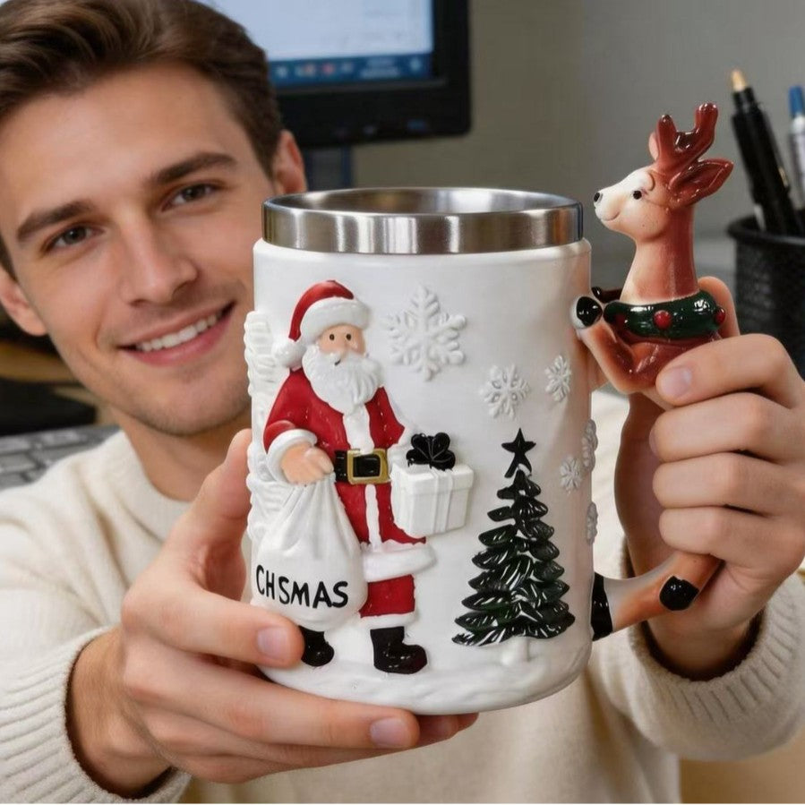 Lustige Weihnachtsmann Kaffeetasse Brehn