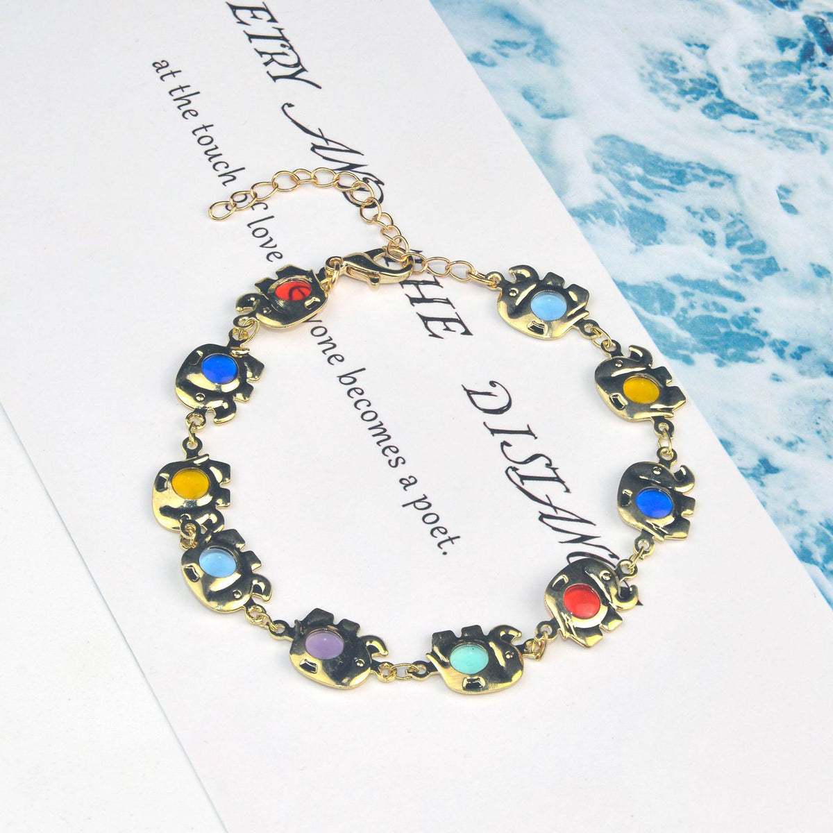 Bunte Eye Charm Statement Halskette Brehn