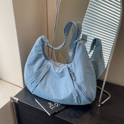 Weiche Stoff Freizeit Schultertasche
