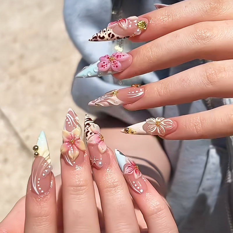 Floral Art Press-On Nagelspitzen Set Brehn