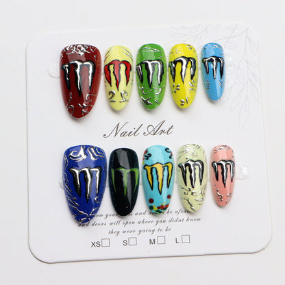 Kreative Nagelkunst Druck-On Designs