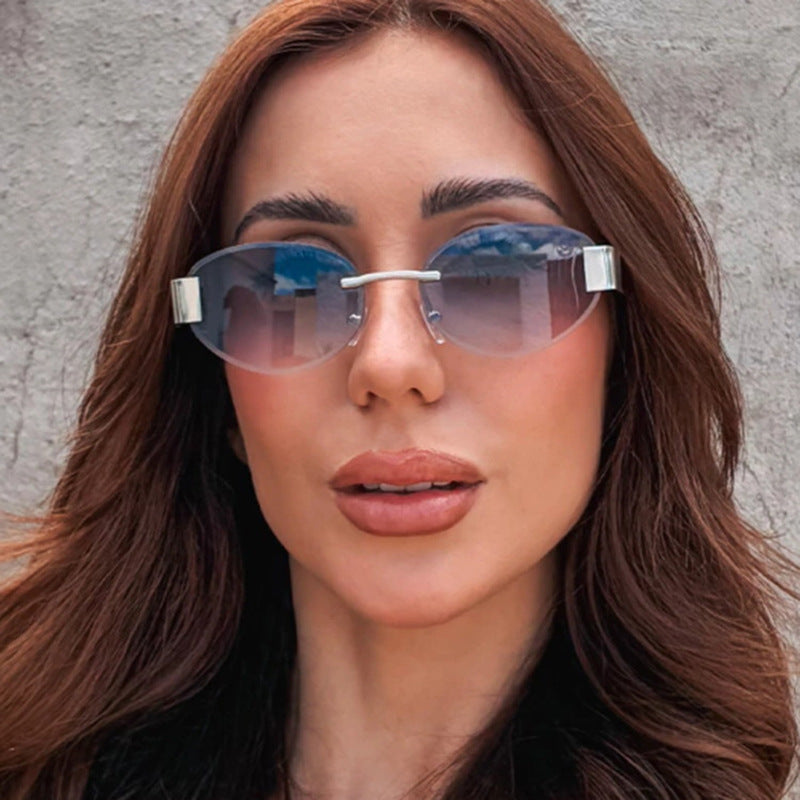 Damen glamouröse Sonnenbrille mit klarem, elegantem Rahmen und schützendem UV-Filter Brehn