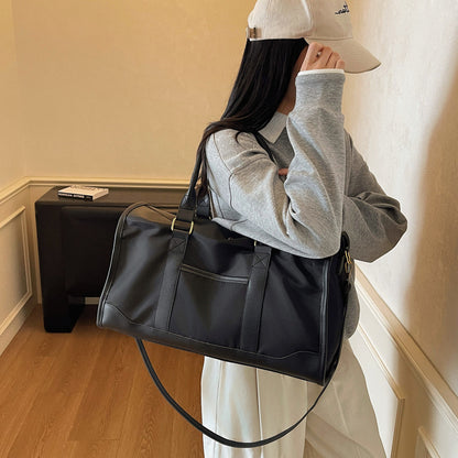 Klassische Leder Reise Duffle Brehn