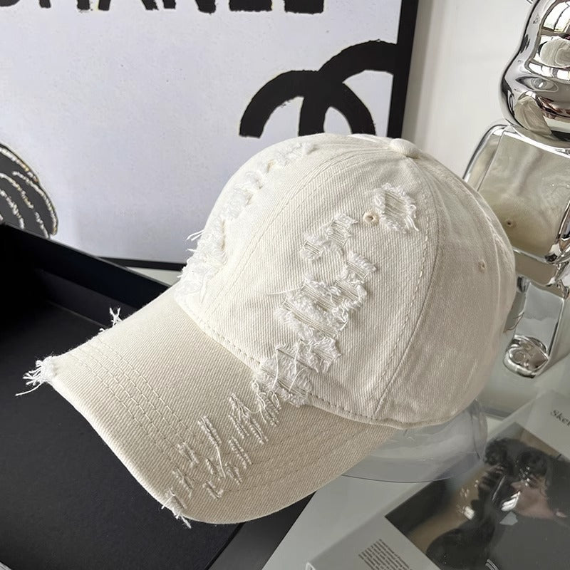 Unisex Abgetragenes Denim-Basecap Brehn