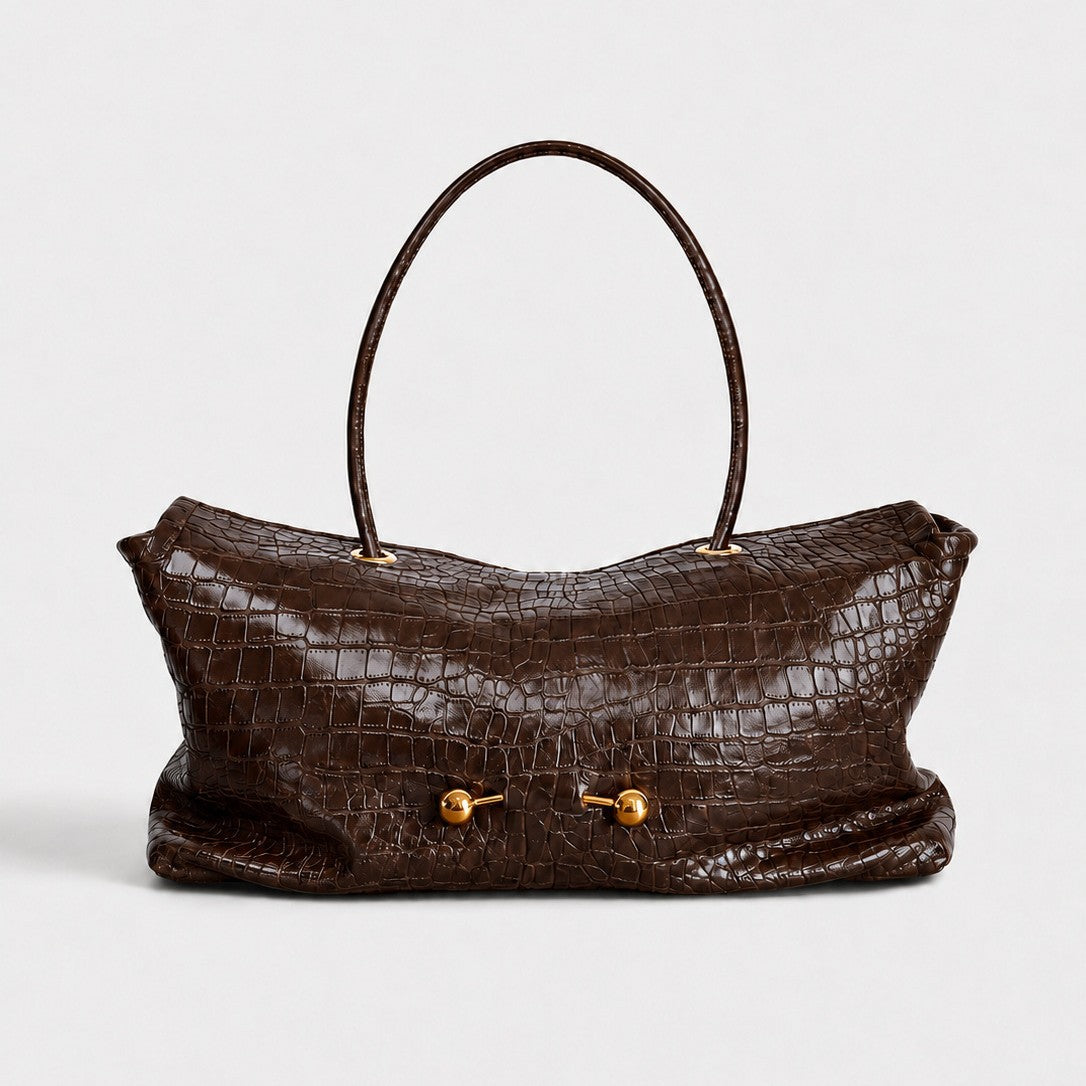 Krokodilhaut-Handtasche