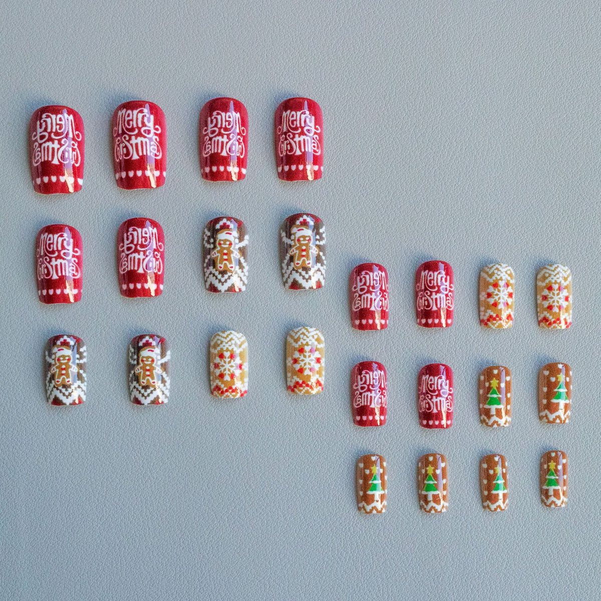 Festliches weihnachtliches Nail Art Set
