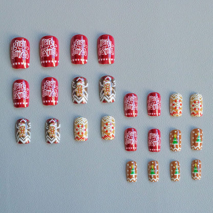 Festliches weihnachtliches Nail Art Set