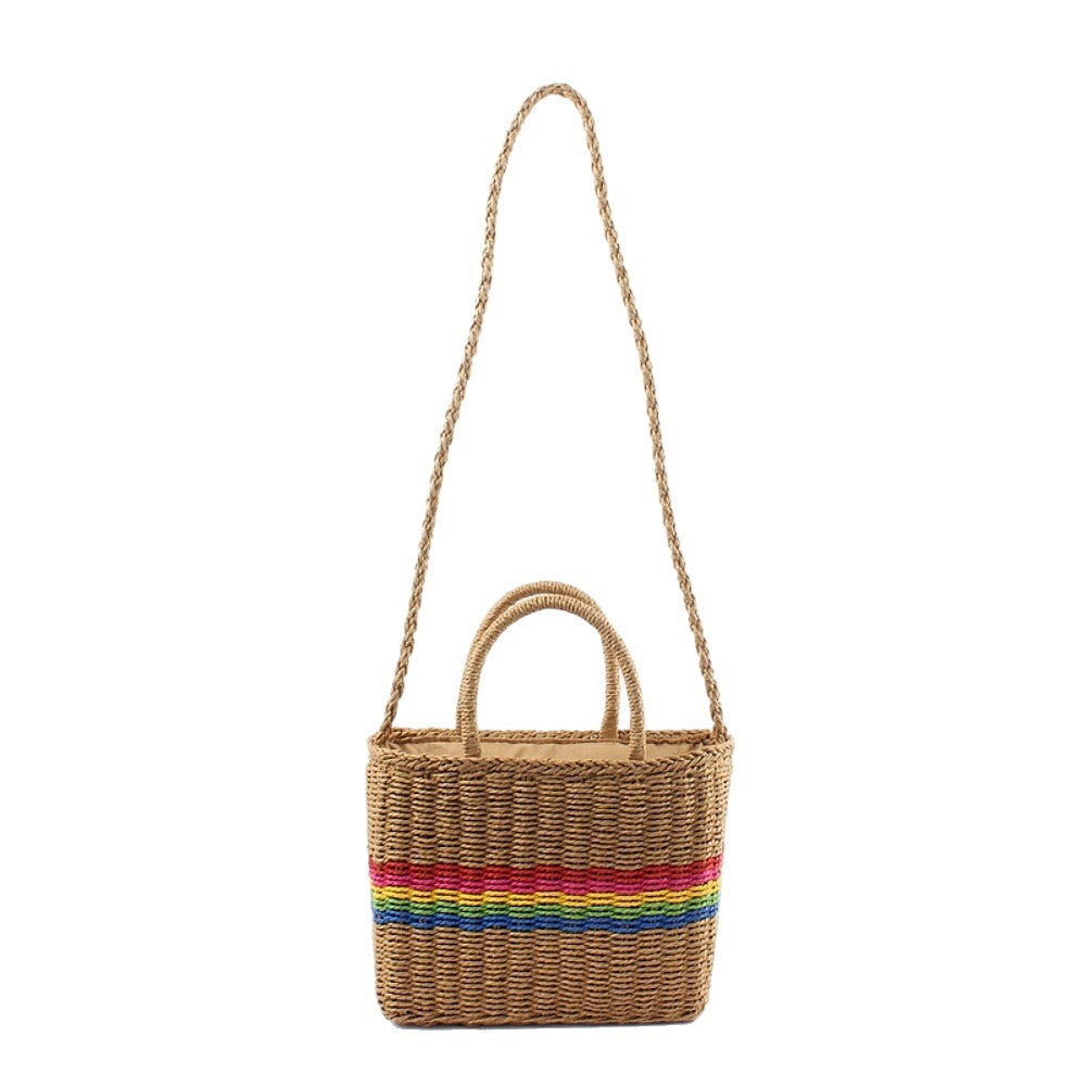 Handtasche mit Buntem Streifendesign Brehn