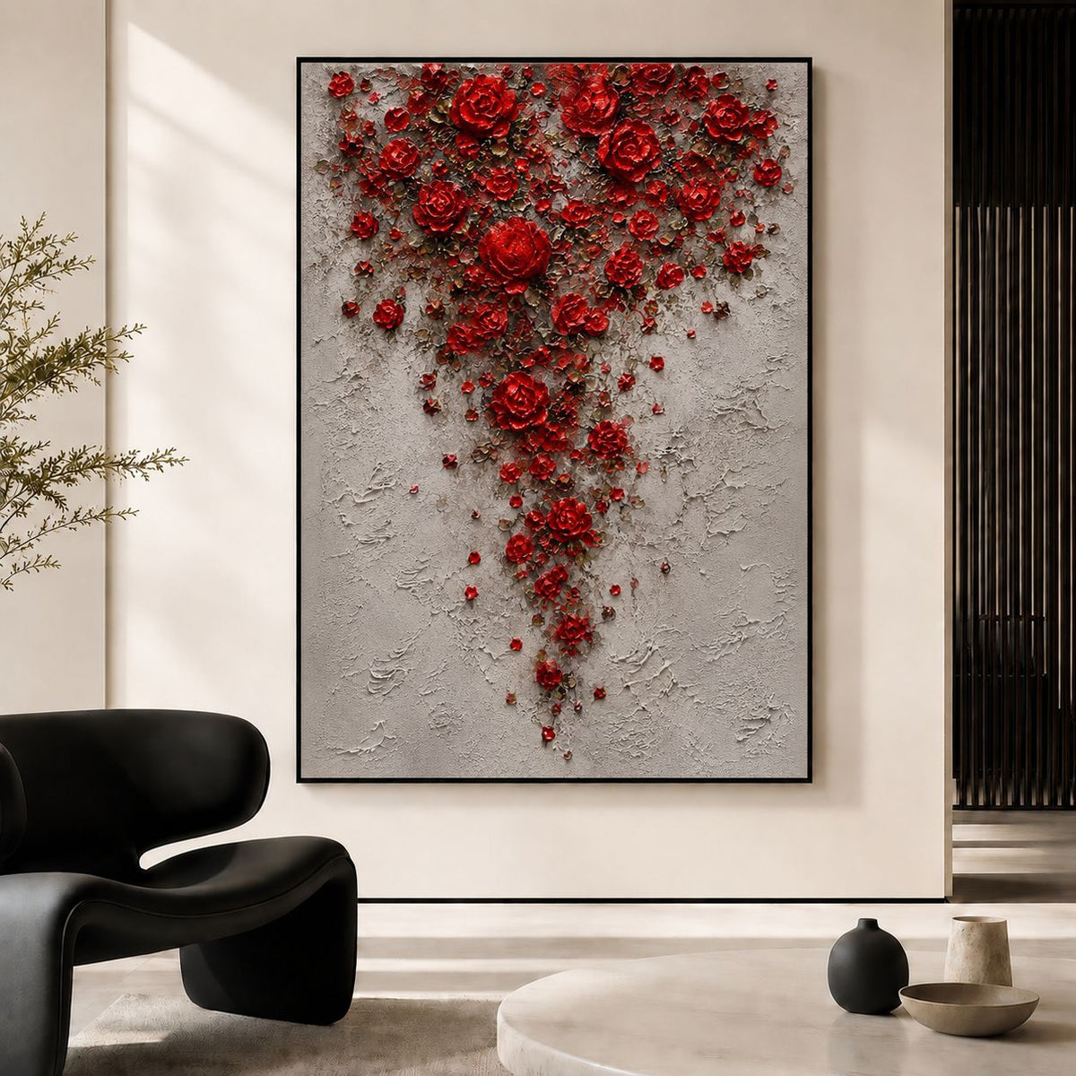 Dekorative florale Leinwandkunst