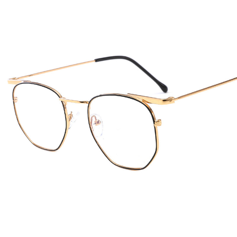 Damen modische geometrische Sonnenbrille mit elegantem Metallrahmen Brehn