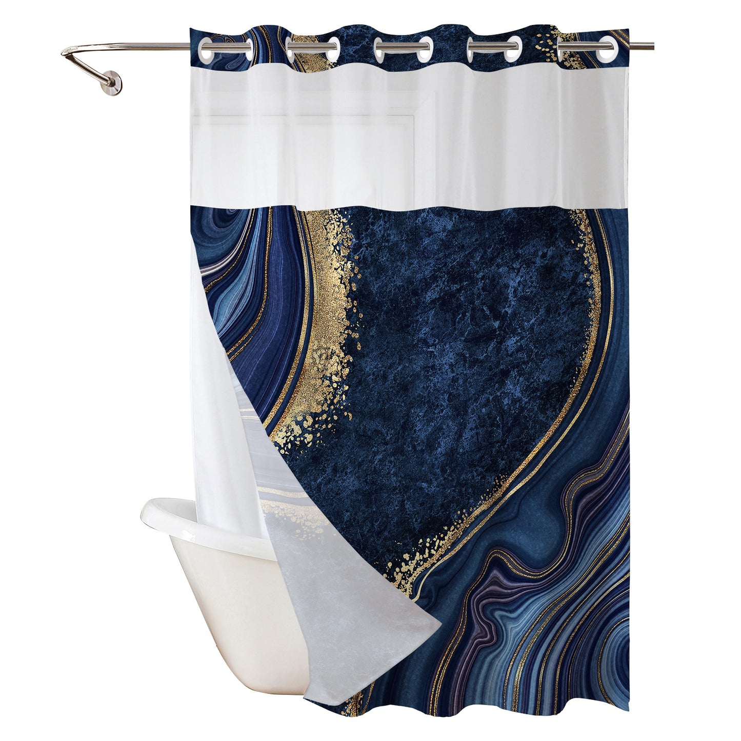 Elegante Marmor Design Duschvorhang Brehn
