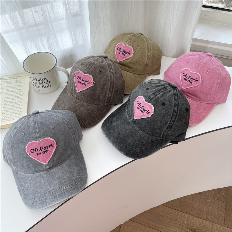 Damen Vintage-inspiriertes besticktes Baseballcap Brehn