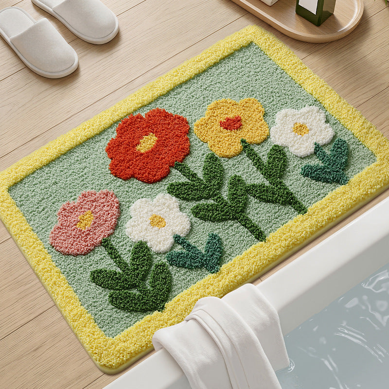 Vintage Floral Badematte Brehn