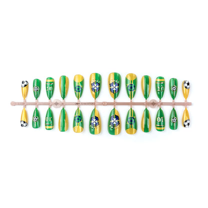 Sport-Themen Press-On Nail Art Set